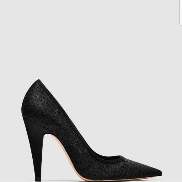 ✨NWT | Zara | Black pointy high heels - Picture 4 of 10